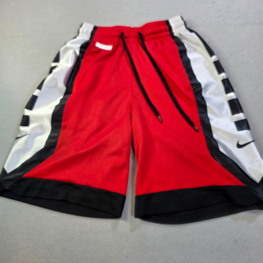Nike Dri-FIT Basketball Shorts Mens Small Red Black White Mesh Athletic Gym